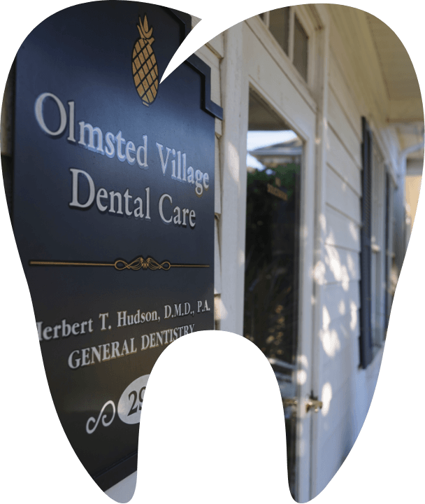 Outside view of Olmsted Village Dental Care office building