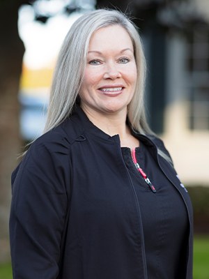 Front desk administrator Katie